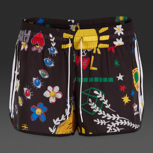 Adidas Originals Pharrell Williams Artist Shorts Black for Women